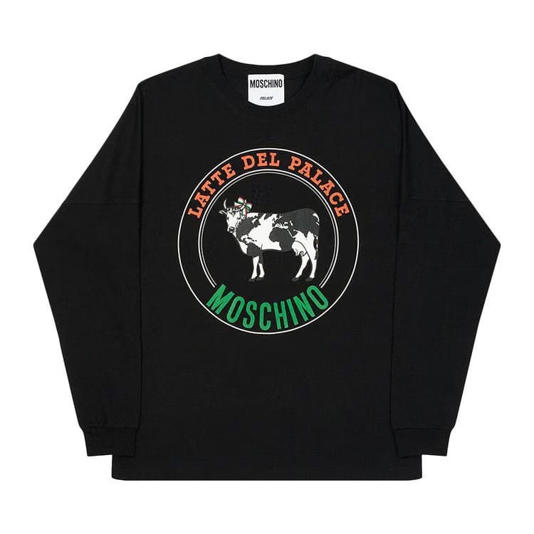 Palace x Moschino Cow Long-Sleeve Black