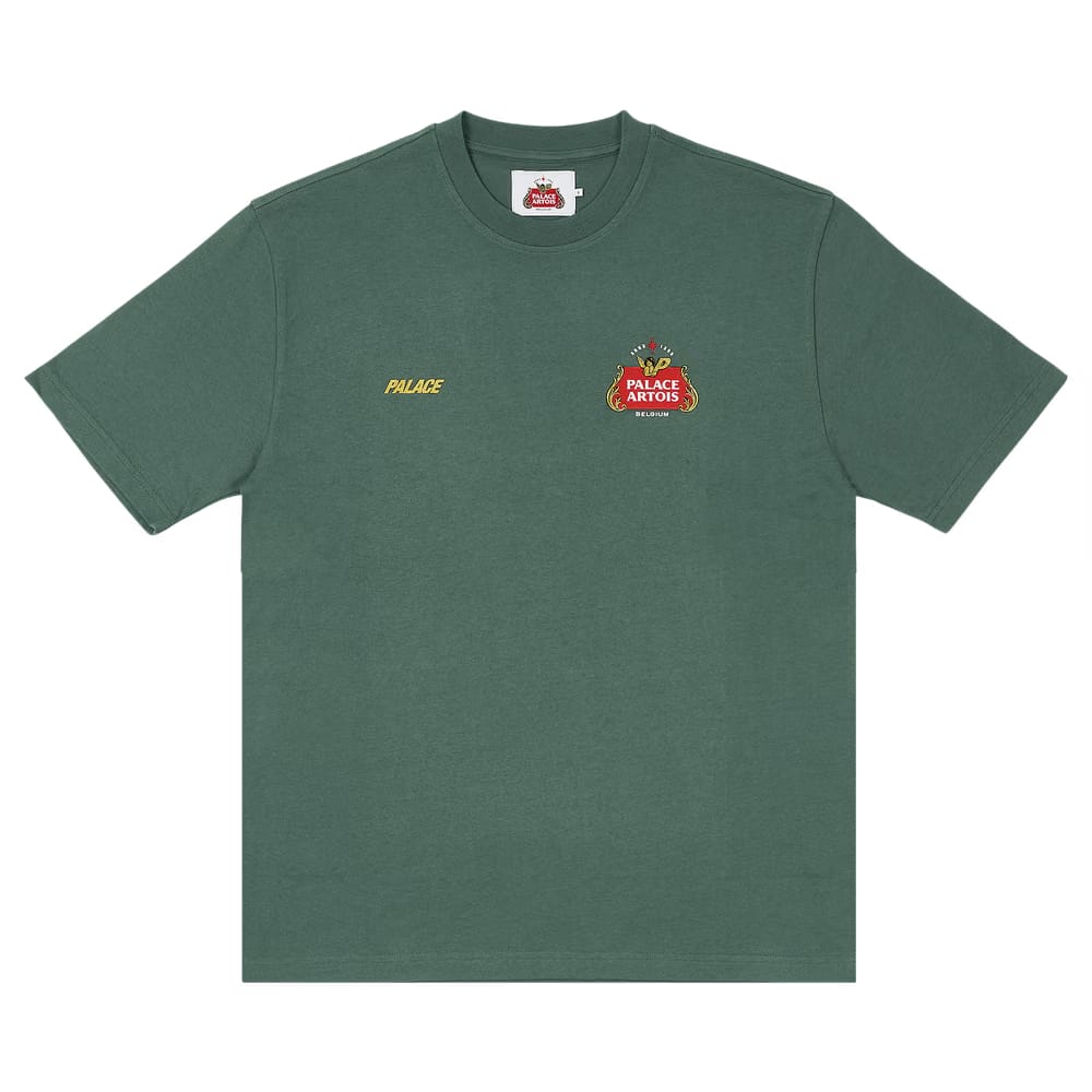 Palace x Stella Artois T-Shirt Bottle Green