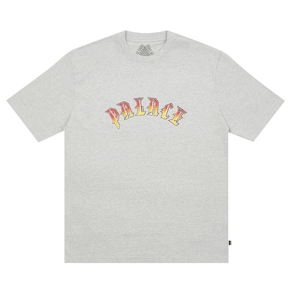 Palace x Spitfire P-Fire T-Shirt Grey Marl
