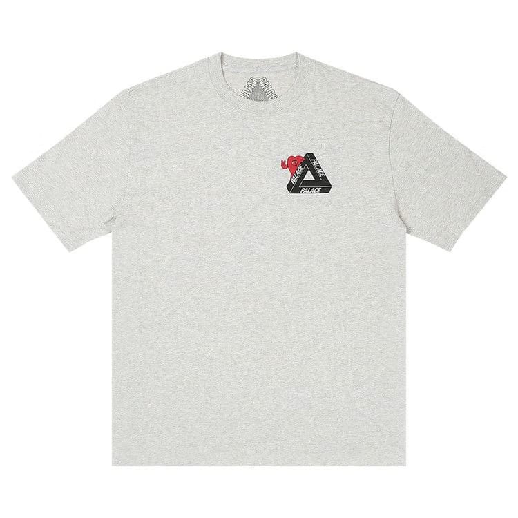 Palace Tri-Hearts T-Shirt Grey Marl