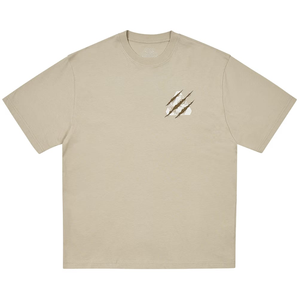 Palace Ripped Tri T-Shirt Stoney Grey