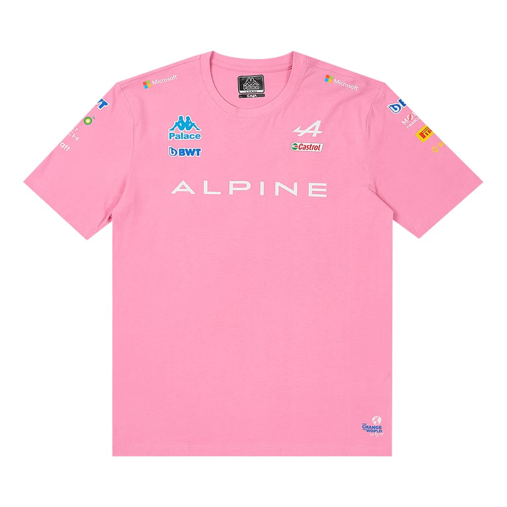 Palace x Kappa For Alpine T-Shirt Pink
