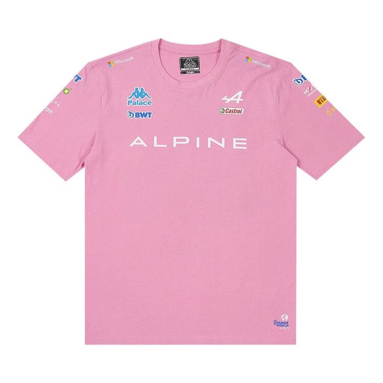 Palace x Kappa For Alpine T-Shirt Pink