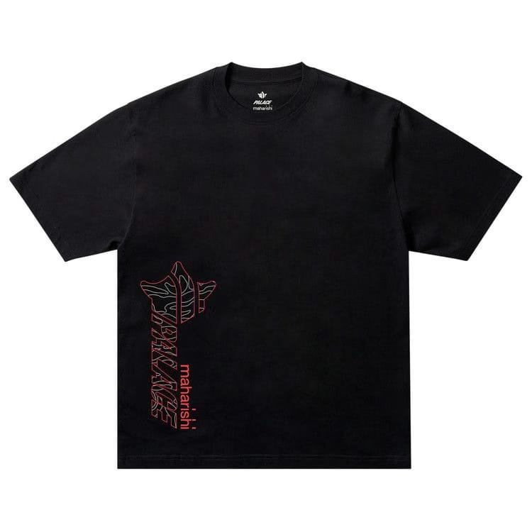 Palace x Maharishi Templea Star Kor Om T-Shirt Black