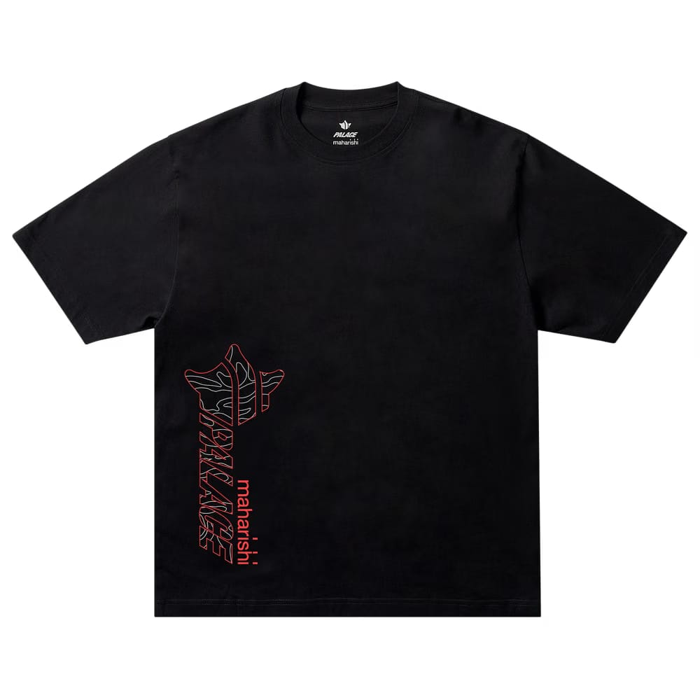 Palace x Maharishi Templea Star Kor Om T-Shirt Black
