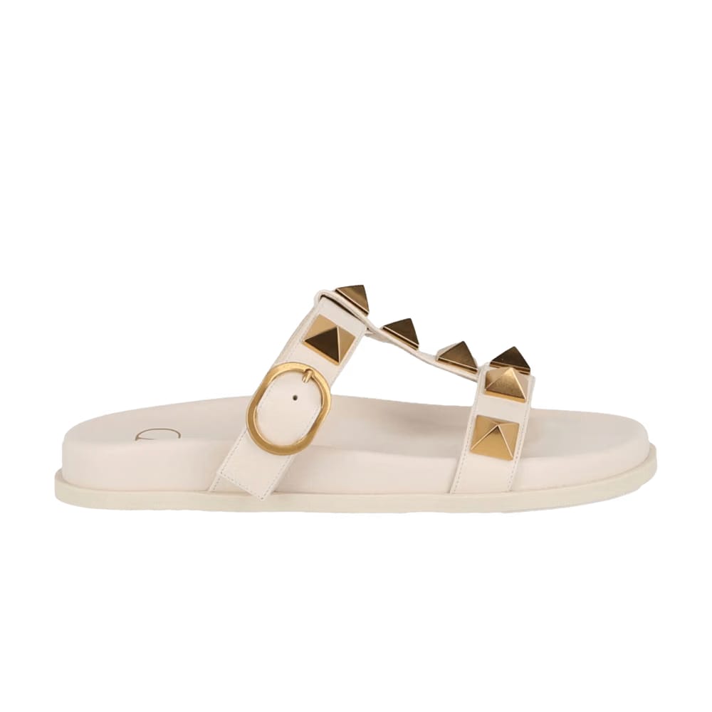 Valentino Wmns Roman Stud Slide 'Ivory'