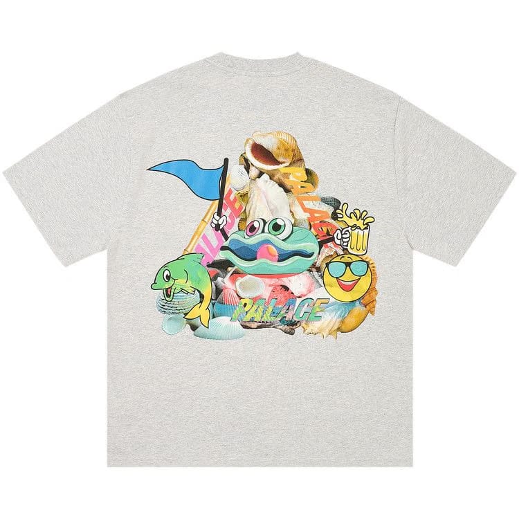 Palace P Sea T-Shirt Grey Marl