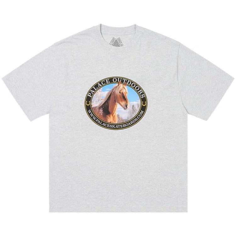 Palace Equestrian T-Shirt Grey Marl