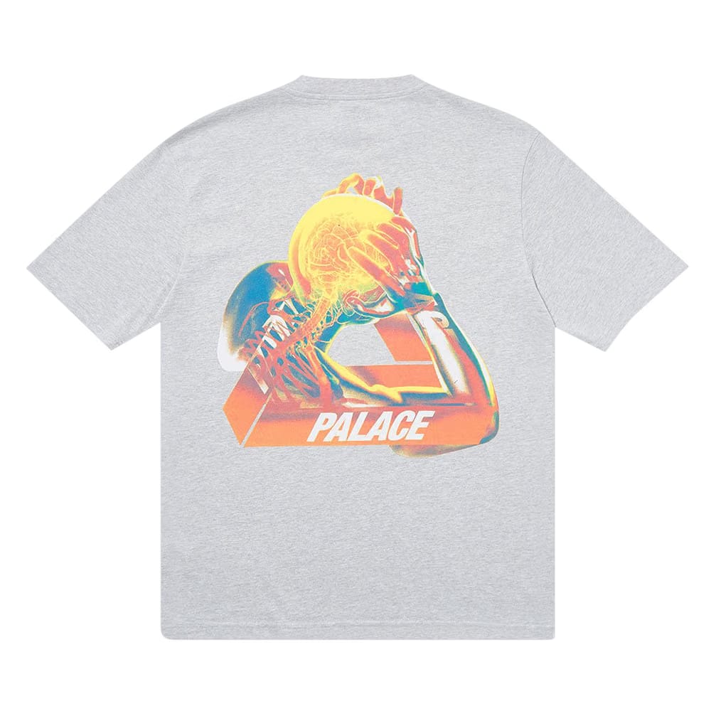 Palace Tri-Gaine T-Shirt Grey Marl