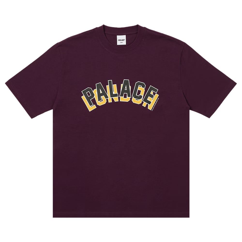Palace London Stack T-Shirt Red Wine