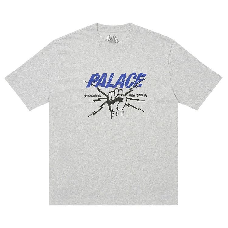 Palace Shocking Behaviour T-Shirt Grey Marl