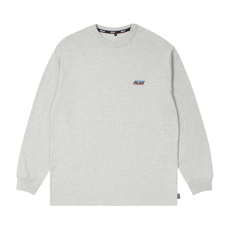Palace Basically A Long-Sleeve Grey Marl