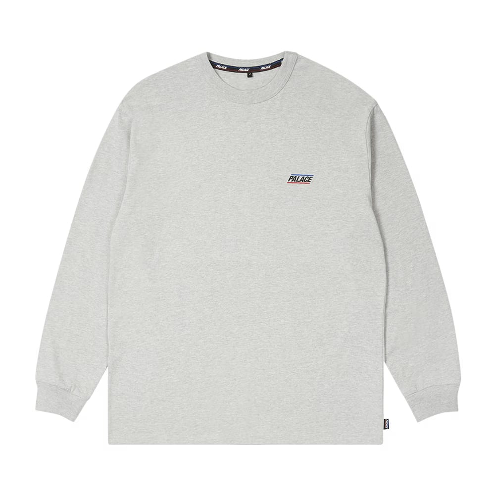 Palace Basically A Long-Sleeve Grey Marl