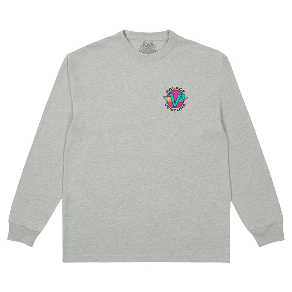 Palace Venture Long-Sleeve Grey Marl