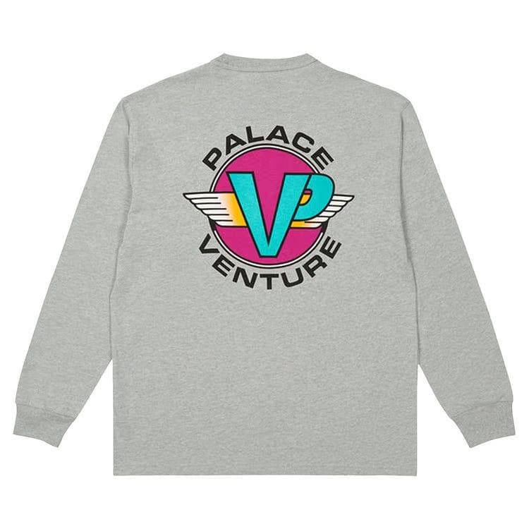 Palace Venture Long-Sleeve Grey Marl