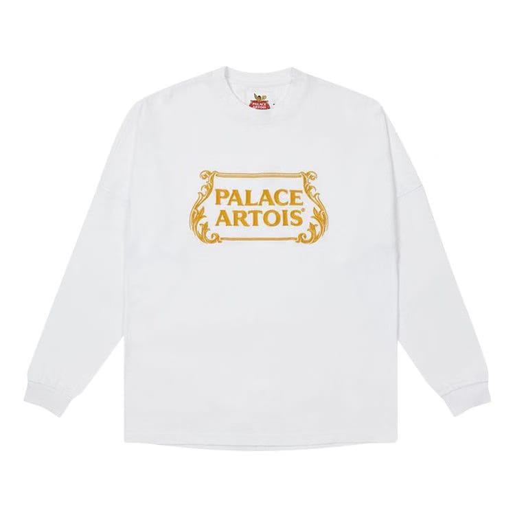 Palace x Stella Artois Drop Shoulder Long-Sleeve White