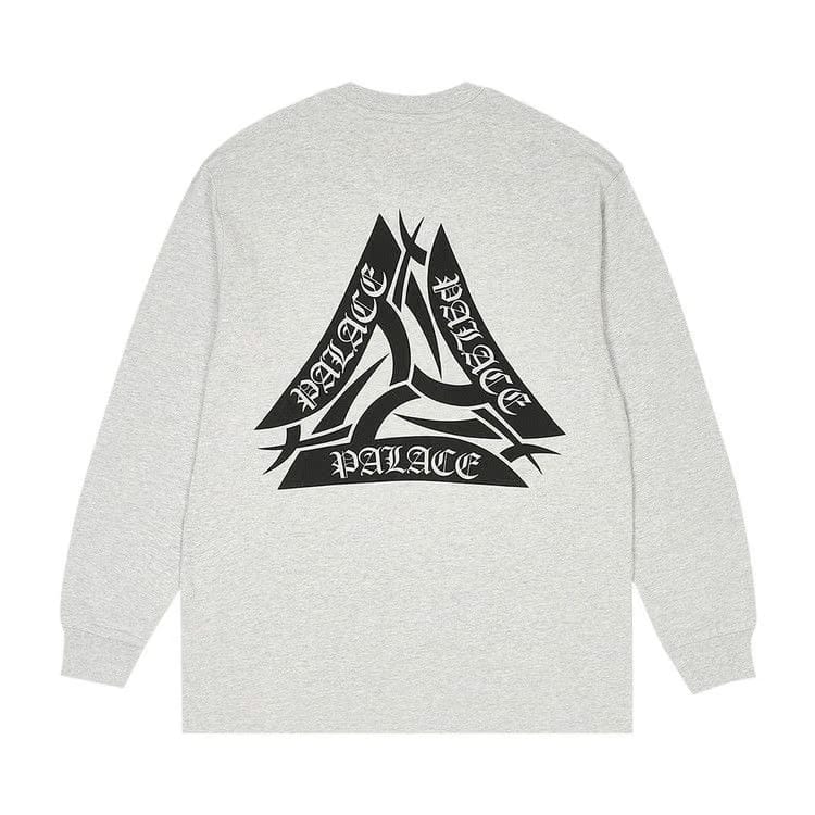 Palace Tribal Tri Longsleeve Grey Marl