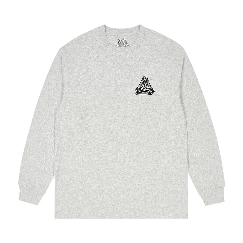 Palace Tribal Tri Longsleeve Grey Marl