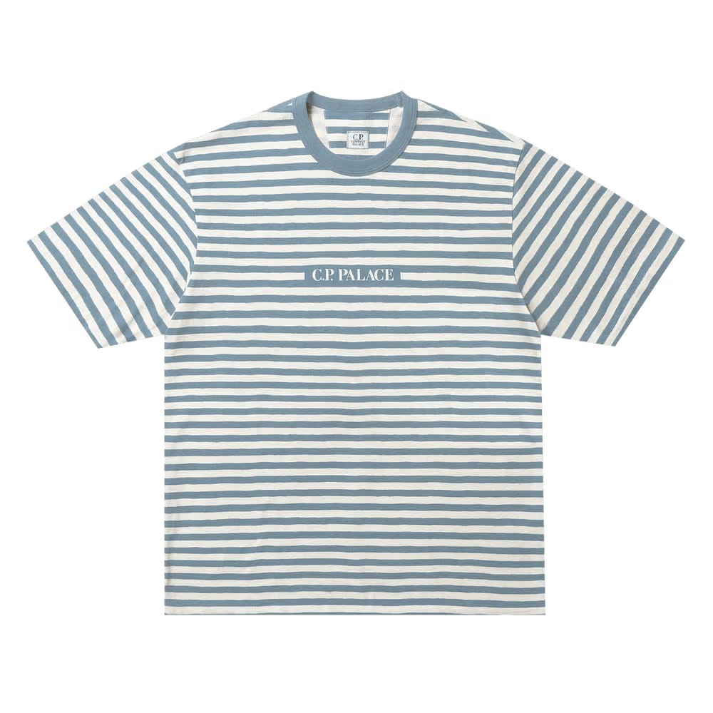 Palace x C.P. Company Jersey Printed T-Shirt Blue