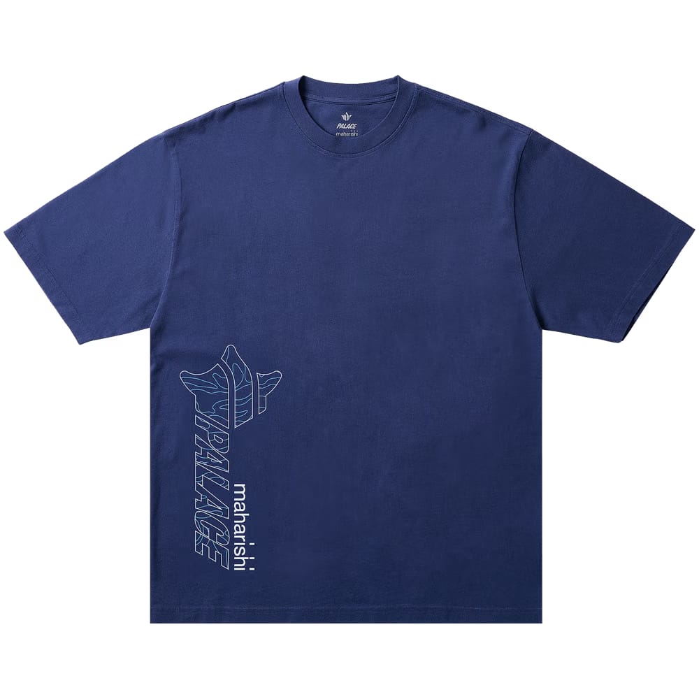 Palace x Maharishi Templea Star Kor Om T-Shirt Blue