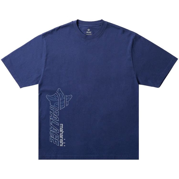 Palace x Maharishi Templea Star Kor Om T-Shirt Blue