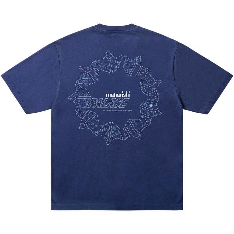Palace x Maharishi Templea Star Kor Om T-Shirt Blue