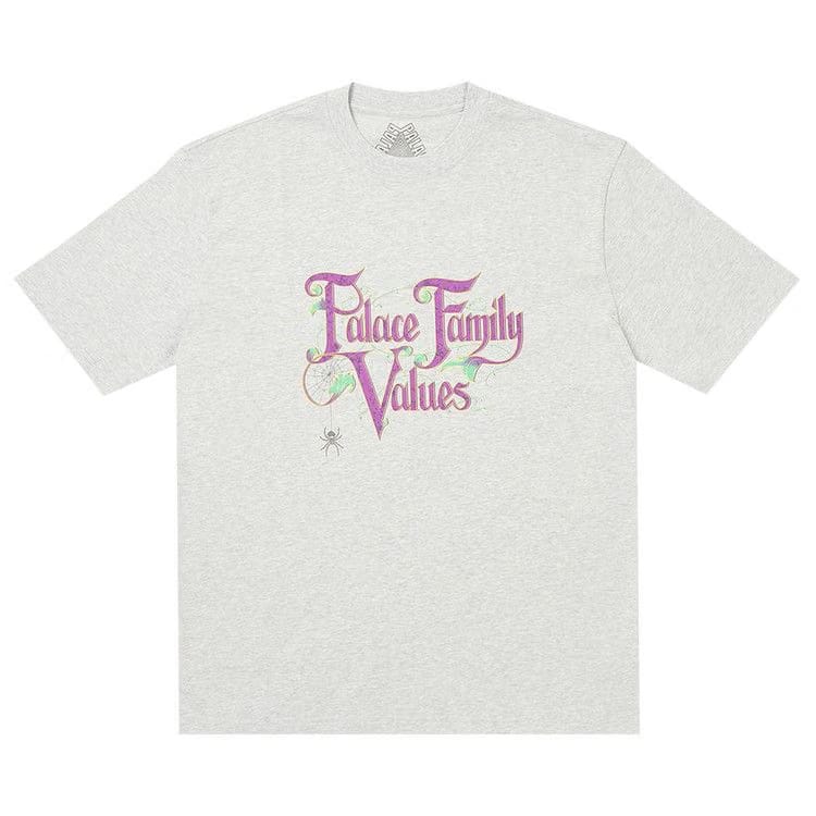 Palace Family Values T-Shirt Grey Marl