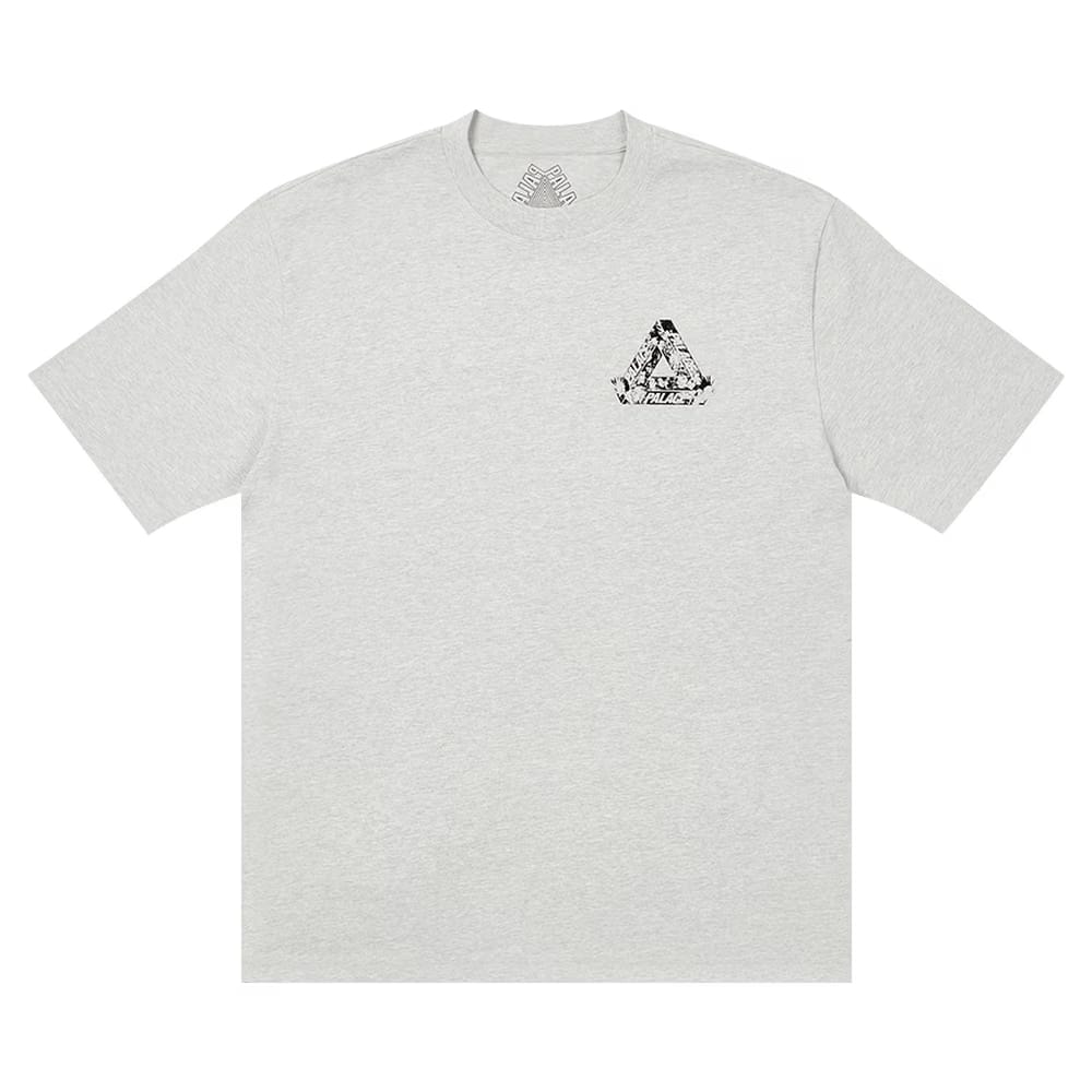 Palace Tri-Heads T-Shirt Grey Marl
