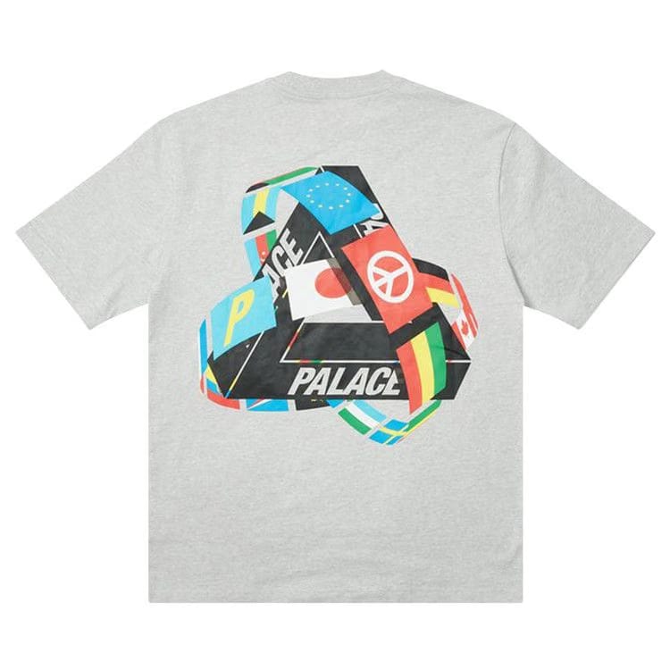 Palace Tri-Flag T-Shirt Grey Marl