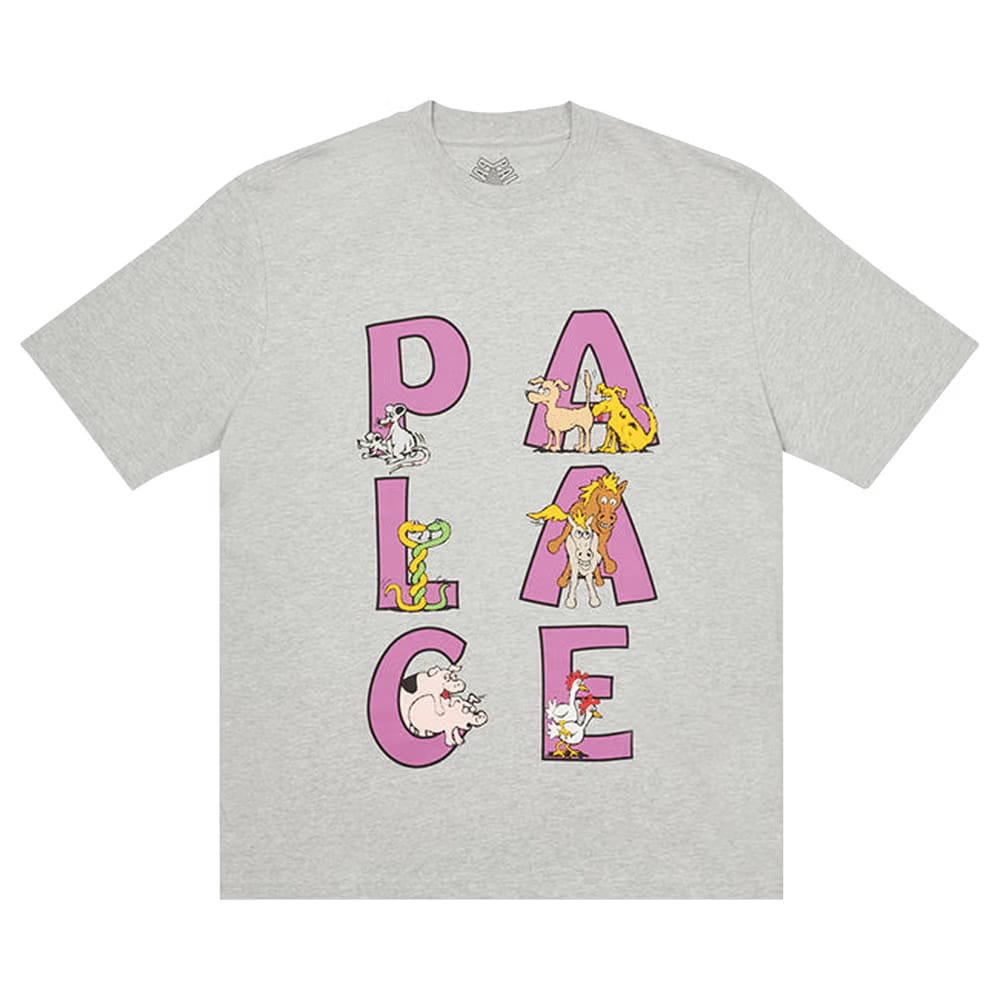Palace Session T-Shirt Grey Marl