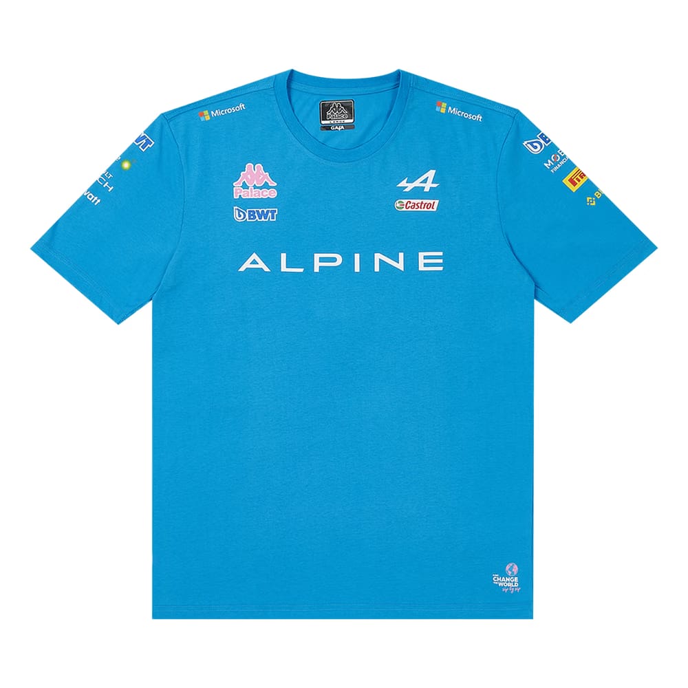 Palace x Kappa For Alpine T-Shirt Blue