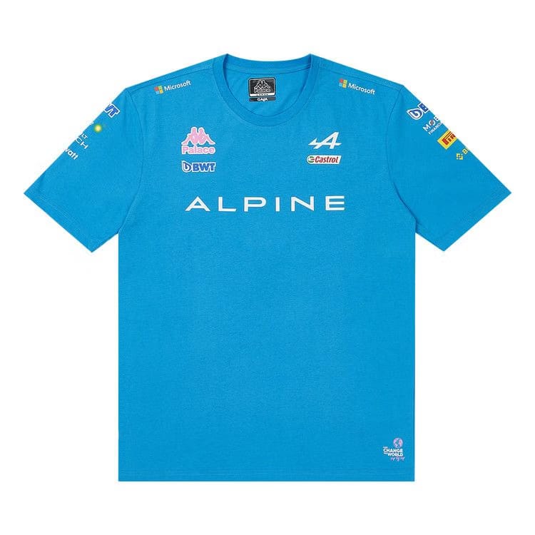 Palace x Kappa For Alpine T-Shirt Blue
