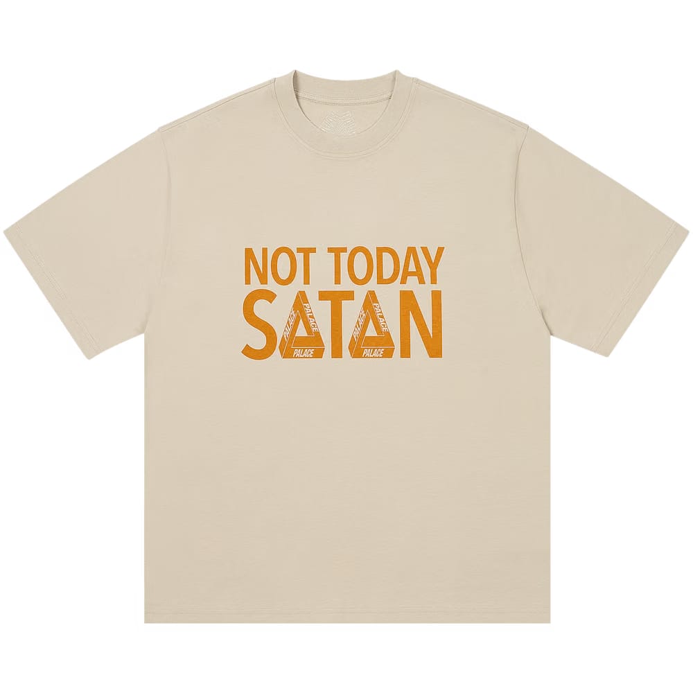 Palace Nicht Today T-Shirt Stoney Grey