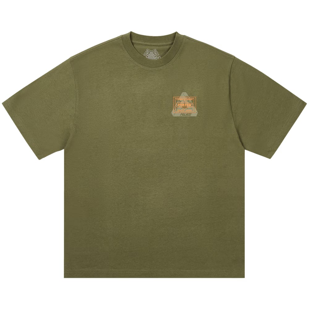 Palace x Porter-Yoshida & Co. Logo T-Shirt Olive