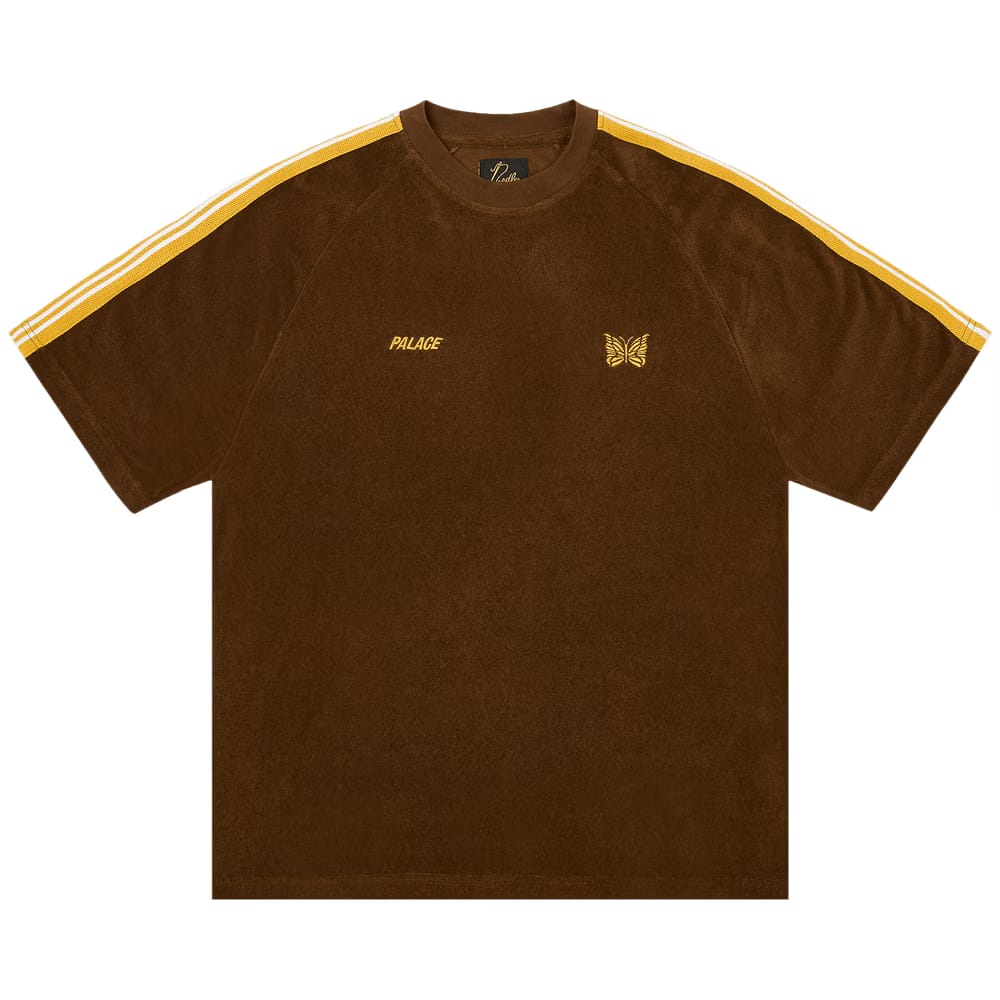 Palace x Needles Towelling T-Shirt Brown