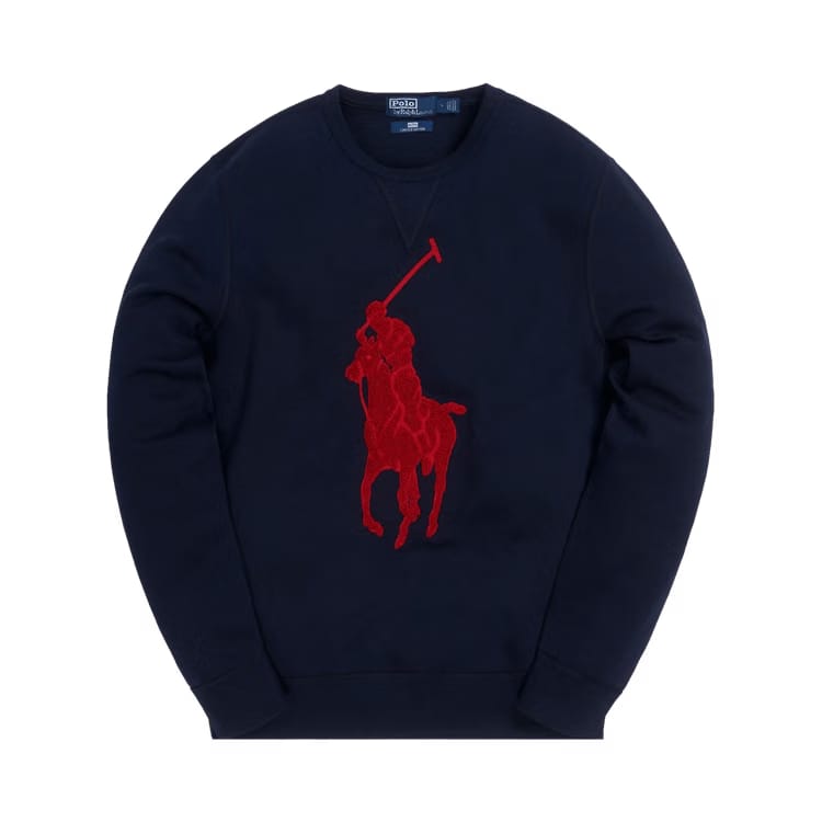 Kith x Polo Ralph Lauren Double Knit Crewneck Tech Blue