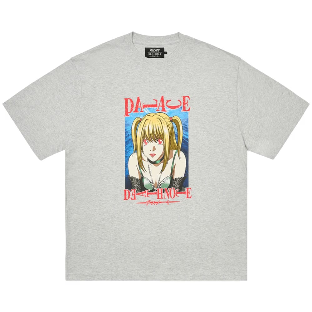 Palace x Death Note T-Shirt Grey Marl