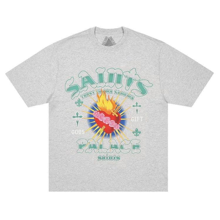 Palace Gods Gift T-Shirt Grey Marl