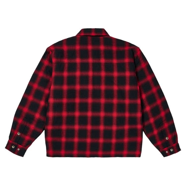 Palace Zip Up Shirt Red