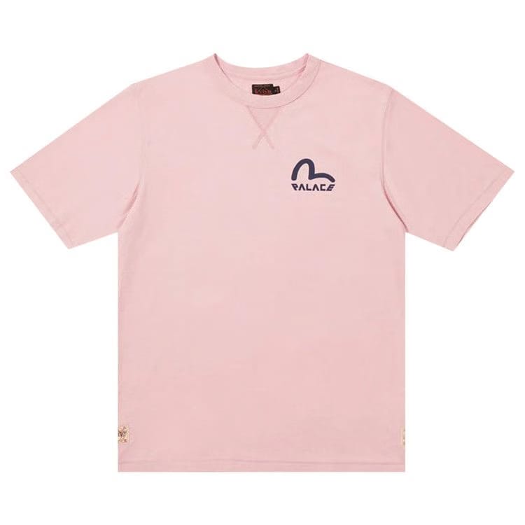 Palace x Evisu Seagull T-Shirt Pink Nectar