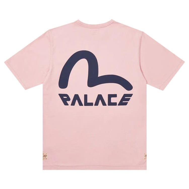 Palace x Evisu Seagull T-Shirt Pink Nectar