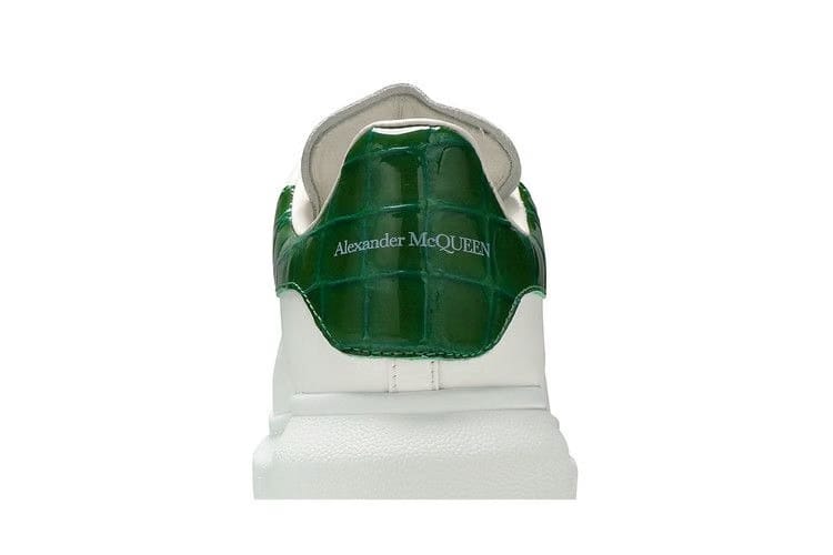 Alexander McQueen Wmns Oversized Sneaker 'White Chrome Green'