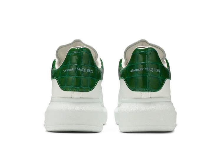 Alexander McQueen Wmns Oversized Sneaker 'White Chrome Green'