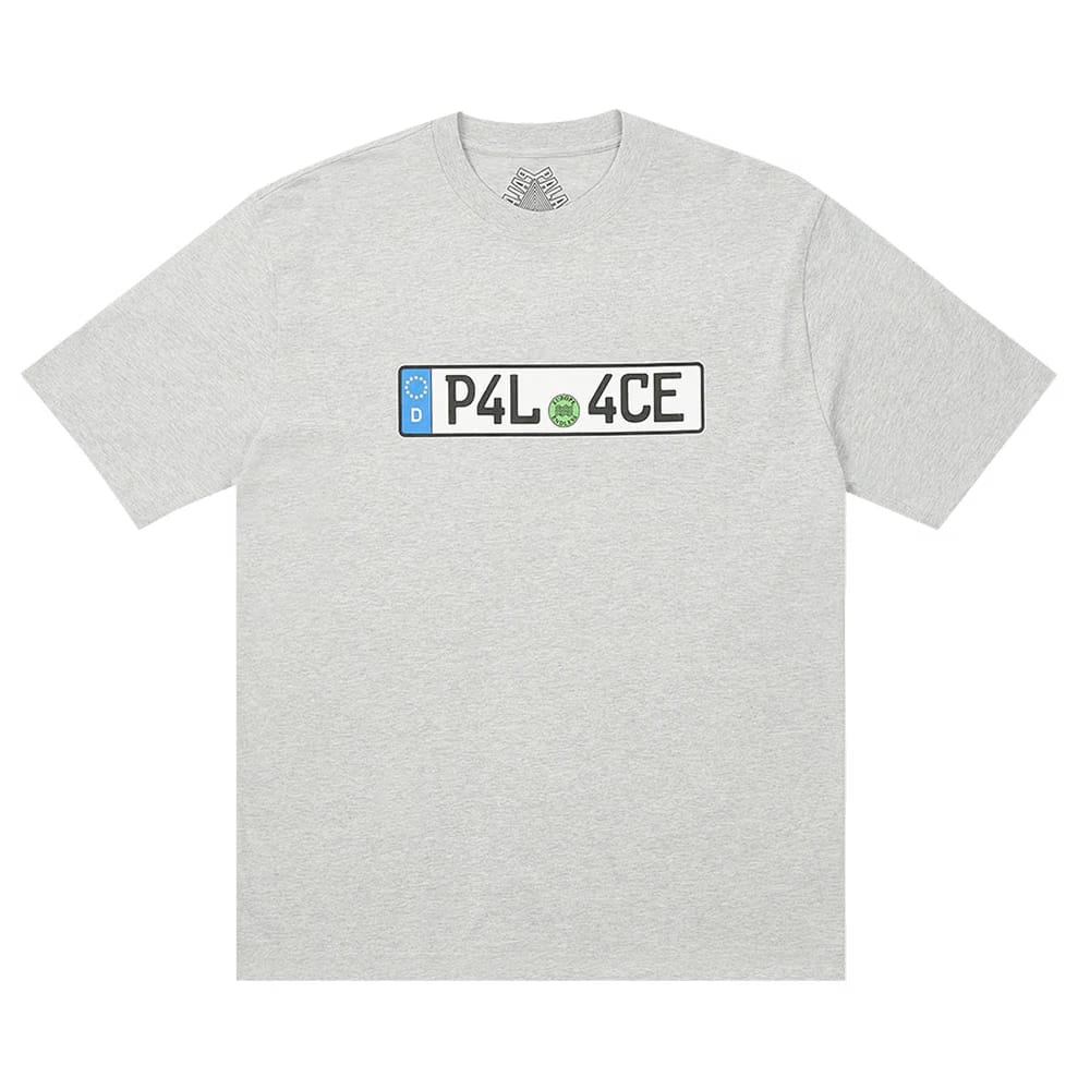 Palace Plate T-Shirt Grey Marl
