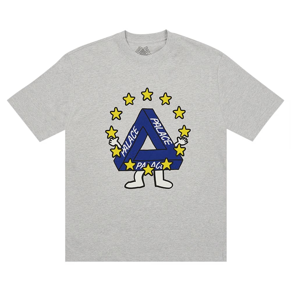 Palace Missing EU T-Shirt Grey Marl