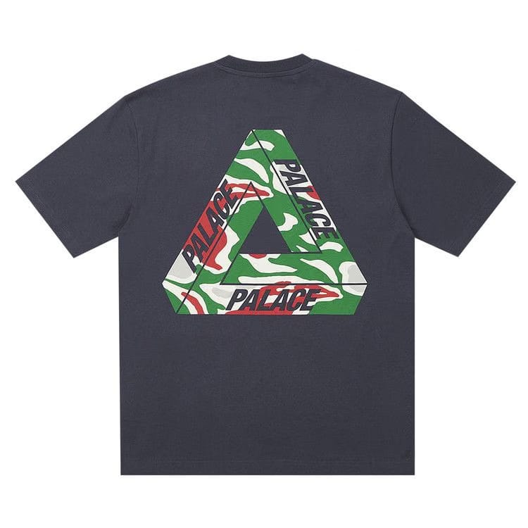 Palace Jungle Camo Tri-Ferg T-Shirt Navy
