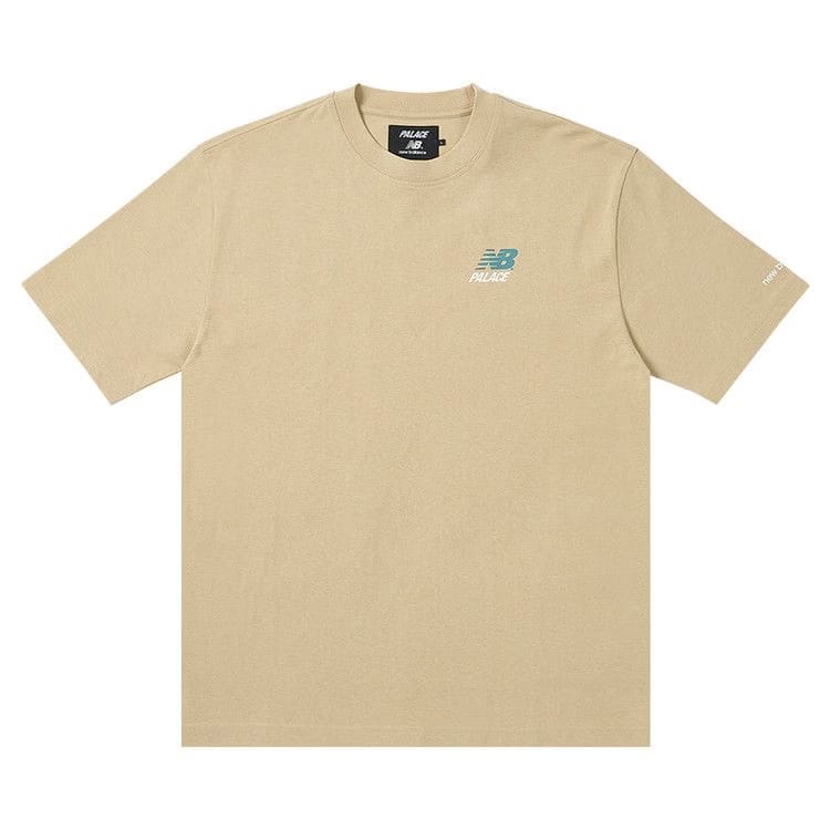 Palace x New Balance Logo T-Shirt Tan