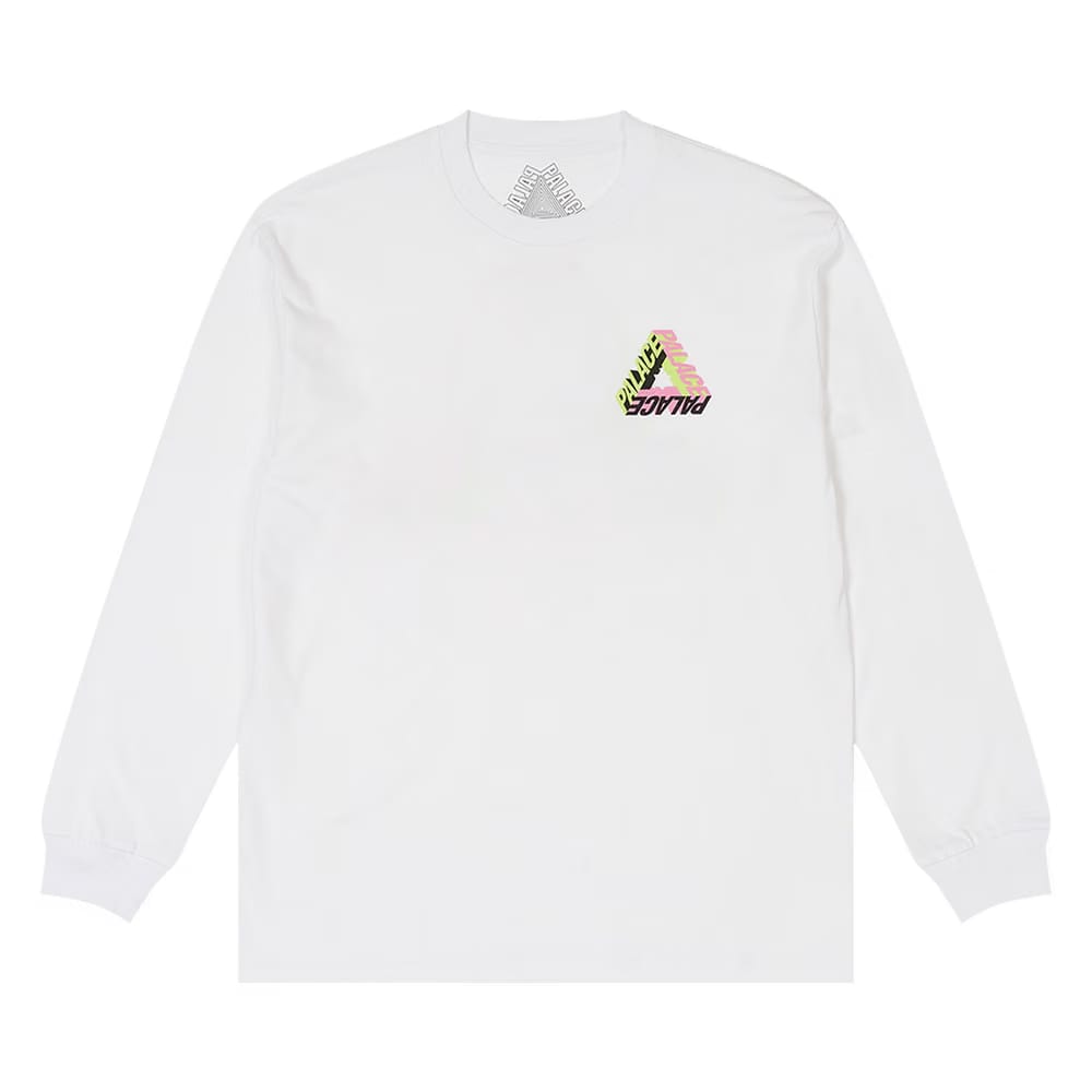 Palace P-3D Longsleeve White