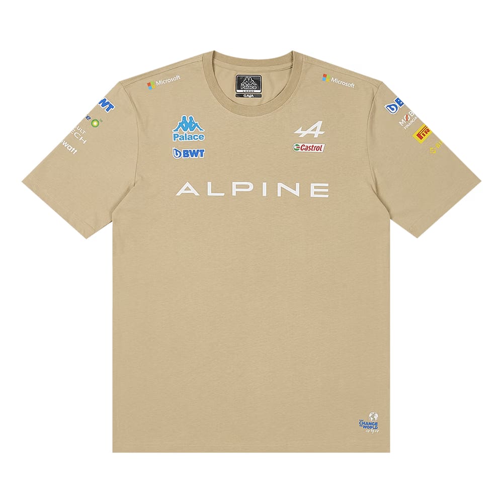 Palace x Kappa For Alpine T-Shirt Tan