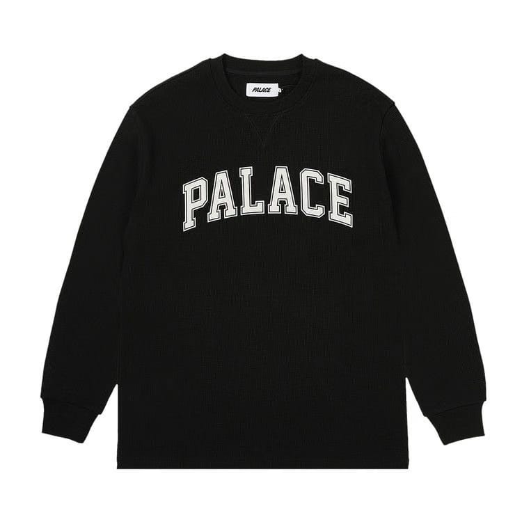 Palace Waffle Long-Sleeve Black